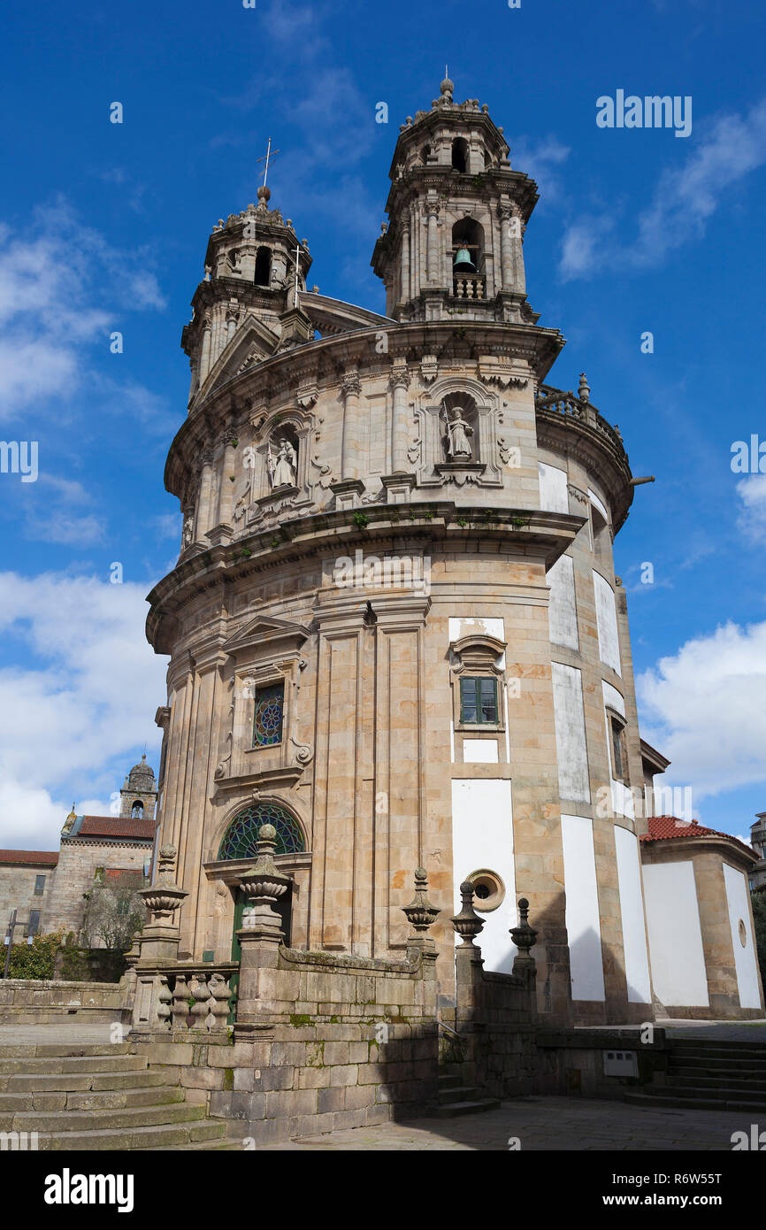 Church of La Pelegrina, Pontevedra, Galicia, Spain Stock Photo