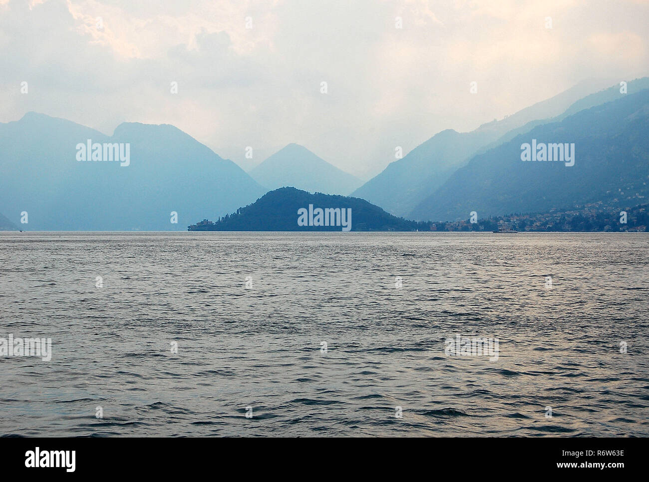 Lavedo Peninsula - Lake Como Stock Photo