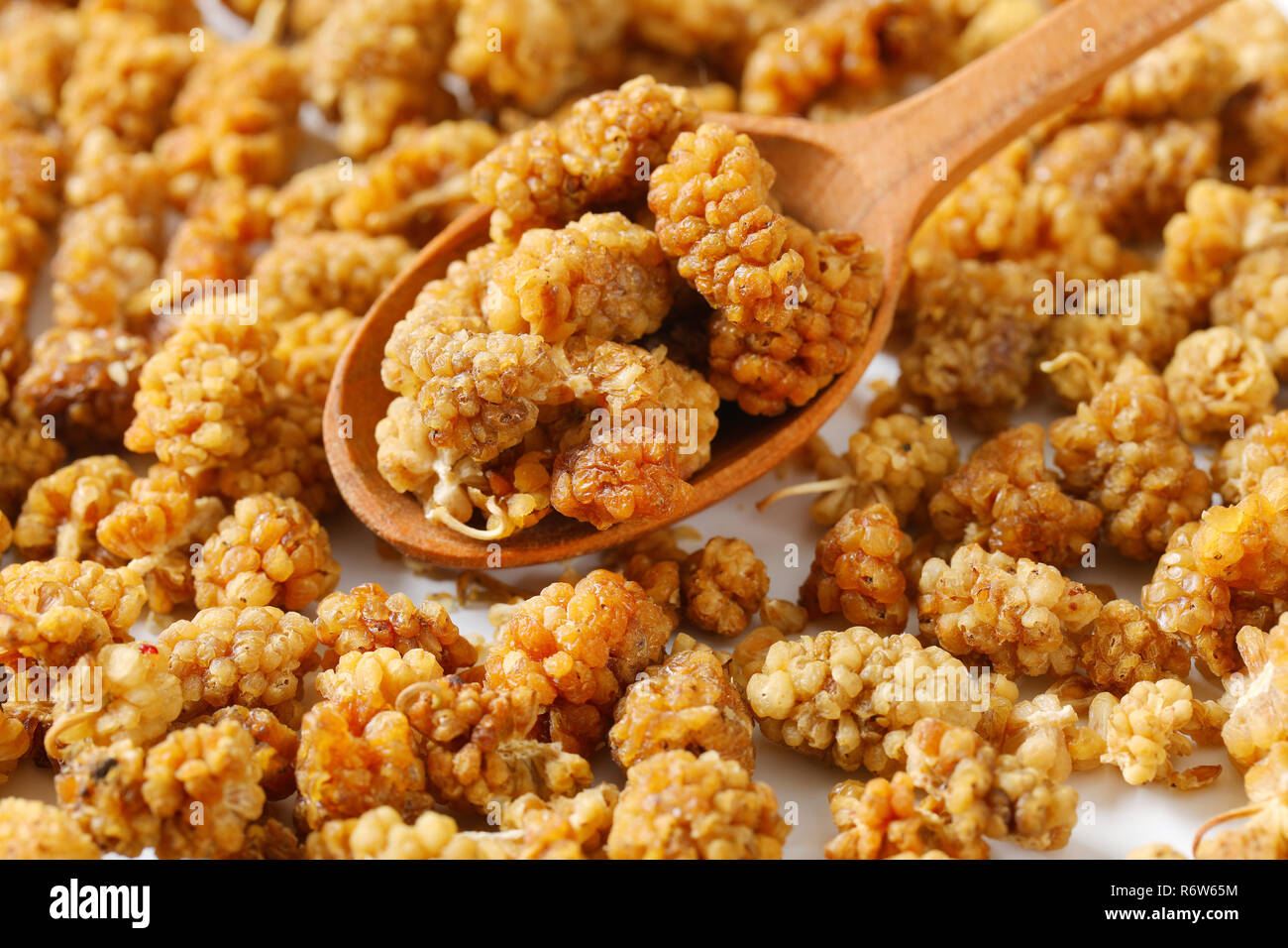 Dried White Mulberries Stock Photo - Alamy