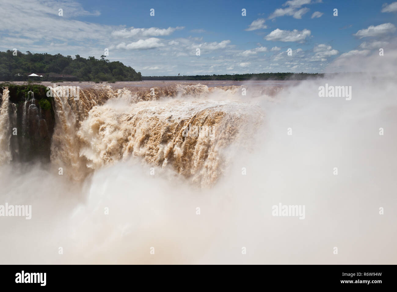 Garganta del Diablo in Iguazú Falls, Argentina Stock Photo