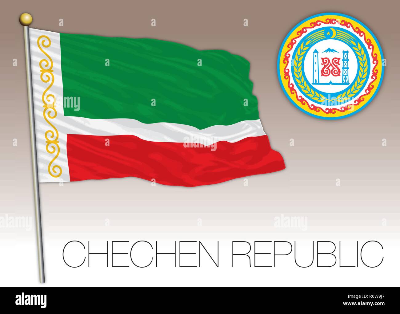 Флаг Чечни Картинки