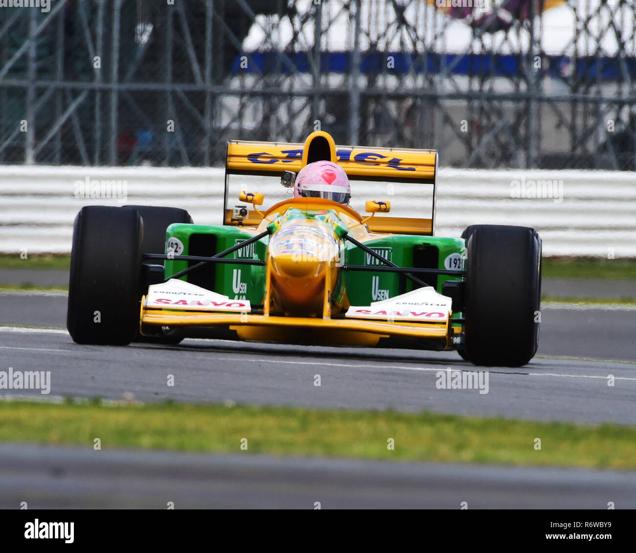 Lorina McLaughlin, Benetton-Ford B192, Legends of Modern Formula One, Silverstone Classic 2015, Chris McEvoy, cjm-photography, Classic Racing Cars, FI Stock Photo