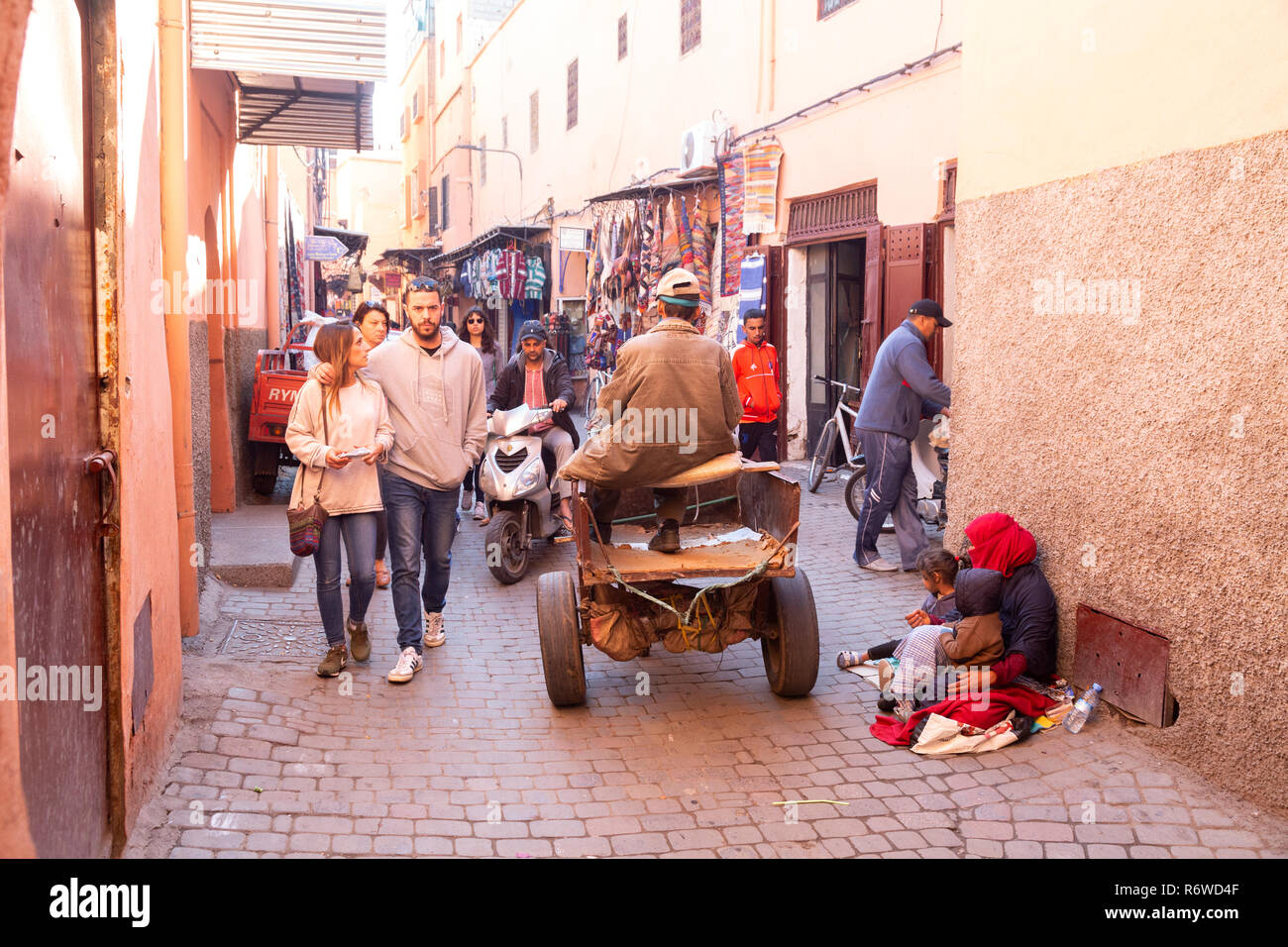 Street scene, Marrakech Medina, Marrakesh, Morocco North Africa Stock Photo  - Alamy