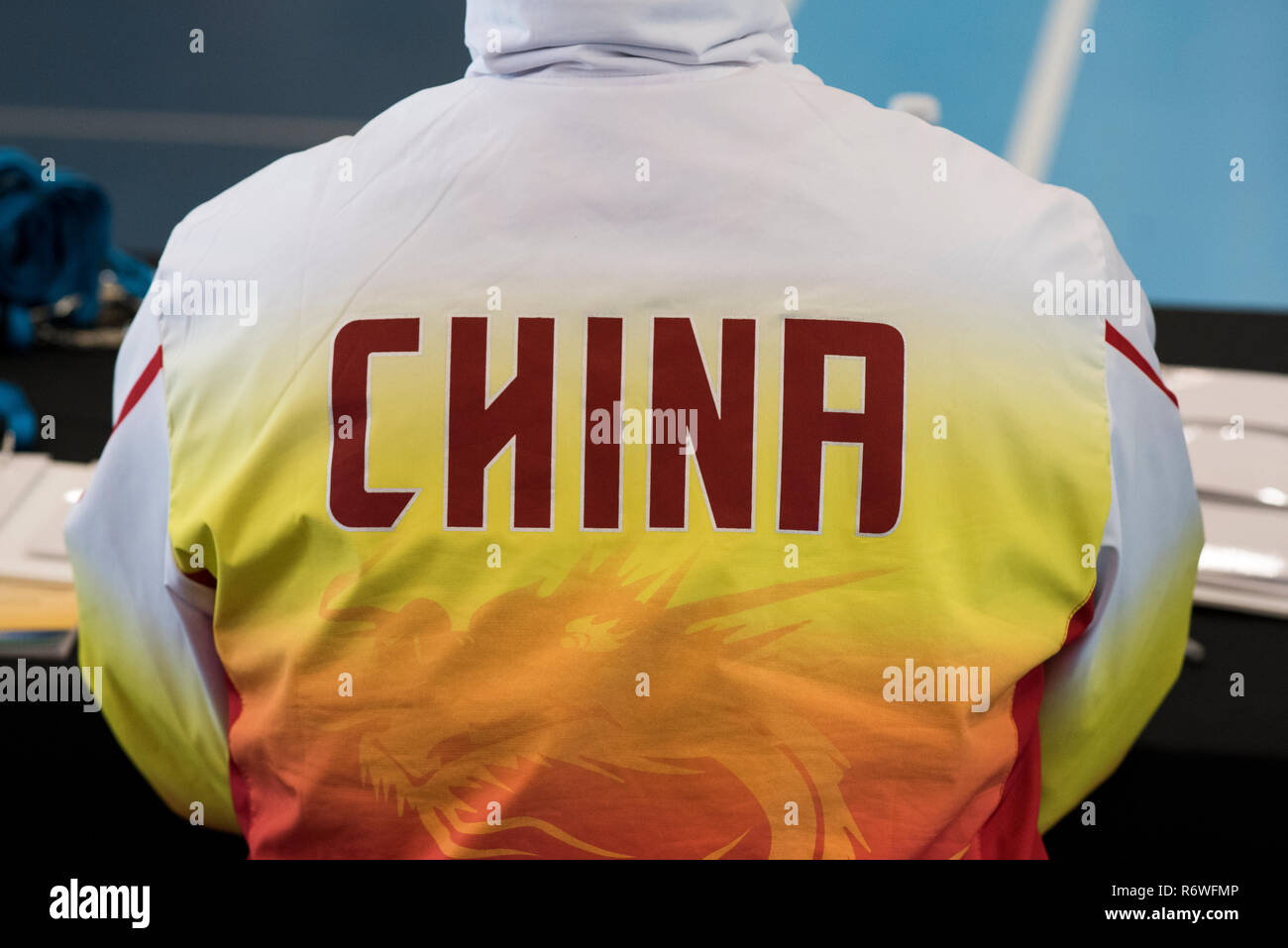 Team China Jacket for Athletics event Stock Photo