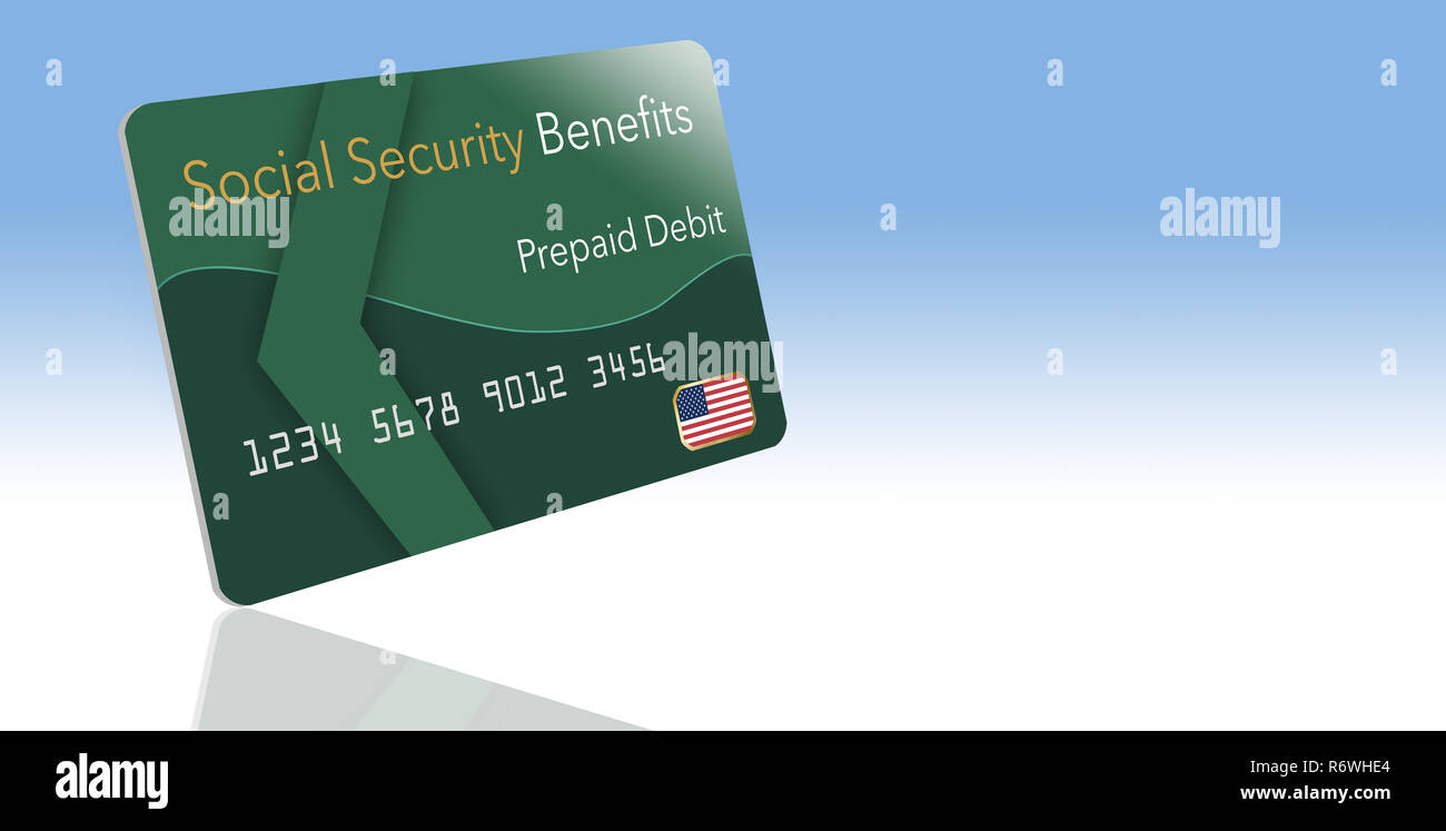 Federal Benefits For Social Security Ssi Va And More Can Be Paid Using A Prepaid Debit Card Here Is A Mock Prepaid Government Debit Card For A So Stock Photo Alamy