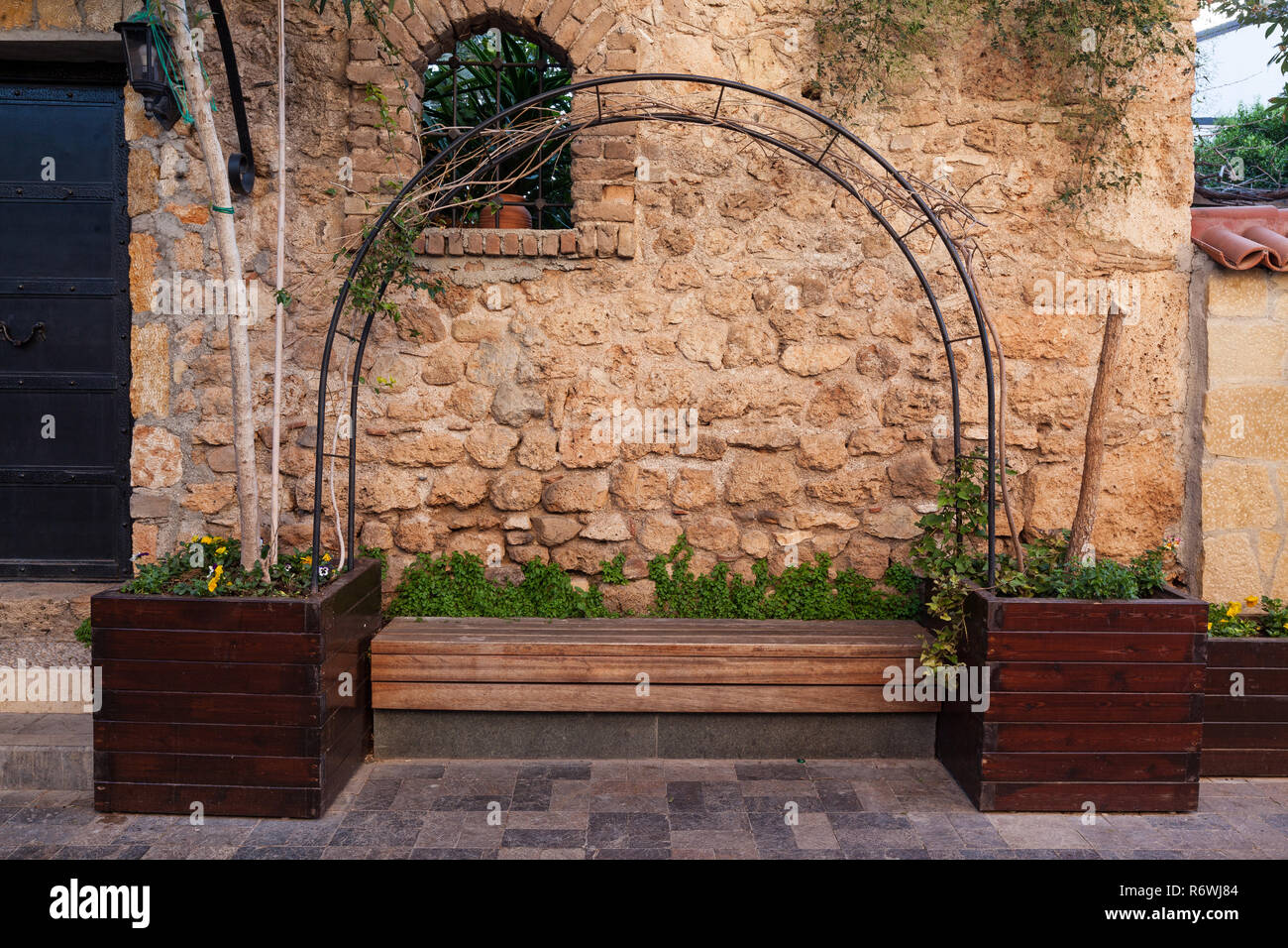 Bench in a picturesque location Stock Photo - Alamy