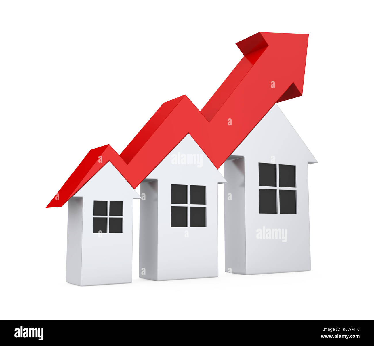 Growth in Real Estate Illustration Stock Photo Alamy