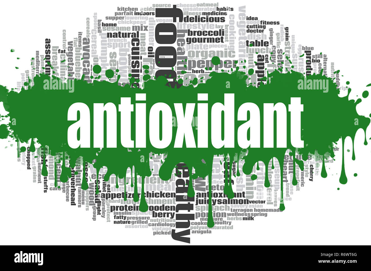 Antioxidant word cloud Stock Photo Alamy