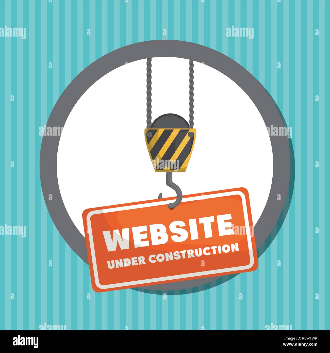 Website Under Construction Banner Vector Illustration Design Stock