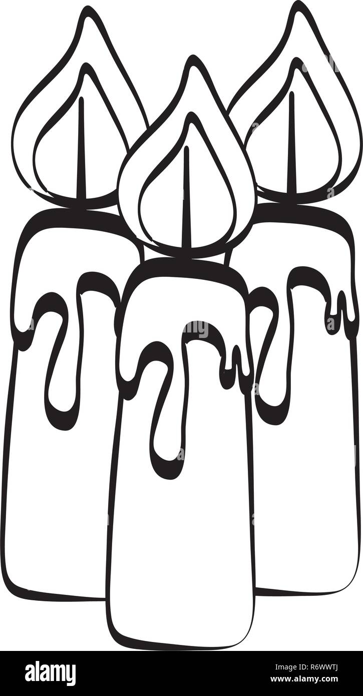 candles church isolated icons vector illustration design Stock Vector ...