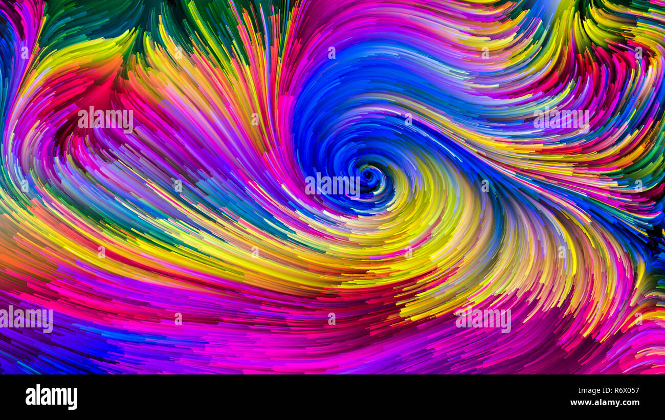 Colorful Paint Illusion Stock Photo - Alamy