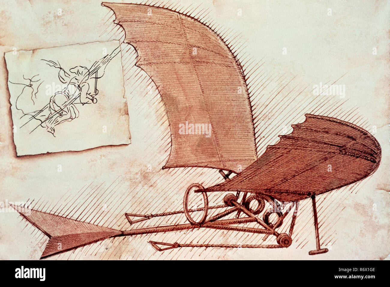 Vintage Leonardo Da Vinci artwork Stock Photo Alamy