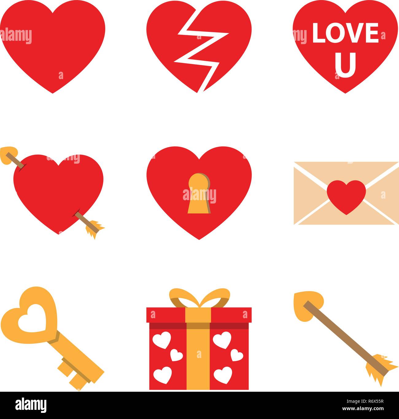 Letter romance love in Stock Vector Images - Alamy