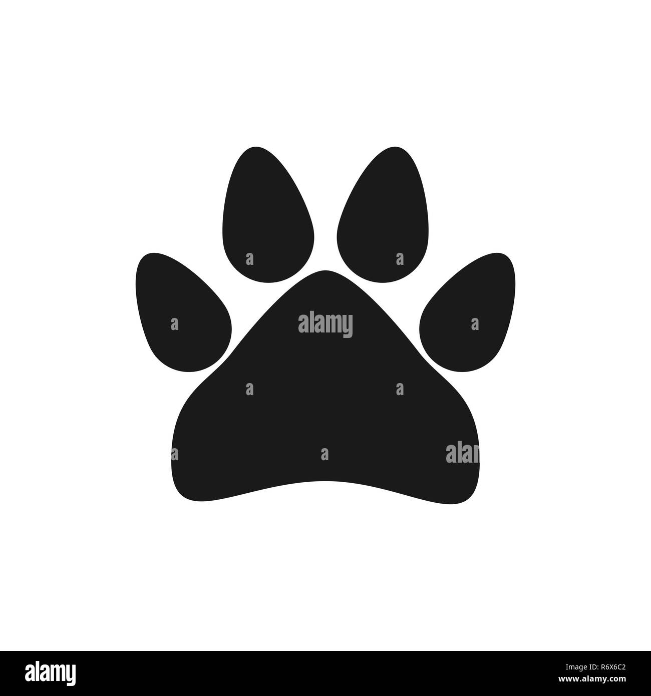 Dog paw print Black and White Stock Photos & Images - Alamy