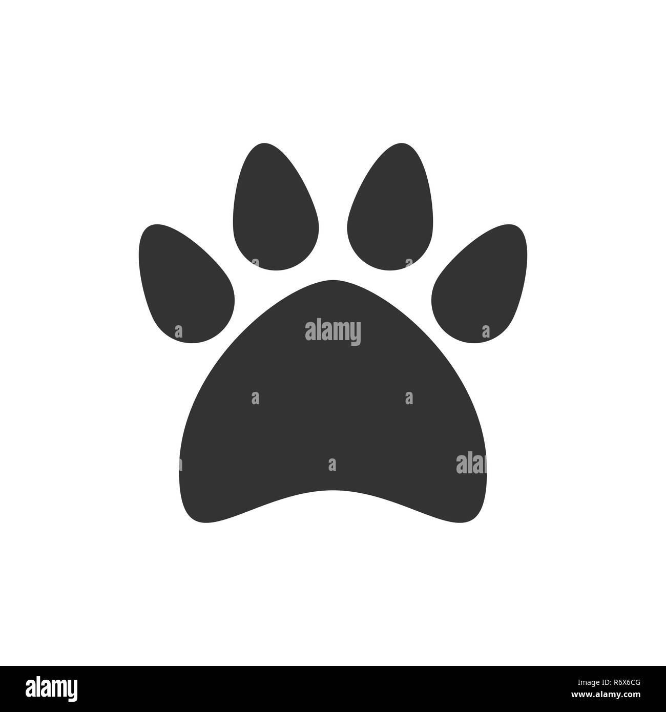 Dog Paw Print Black and White Stock Photos & Images - Alamy