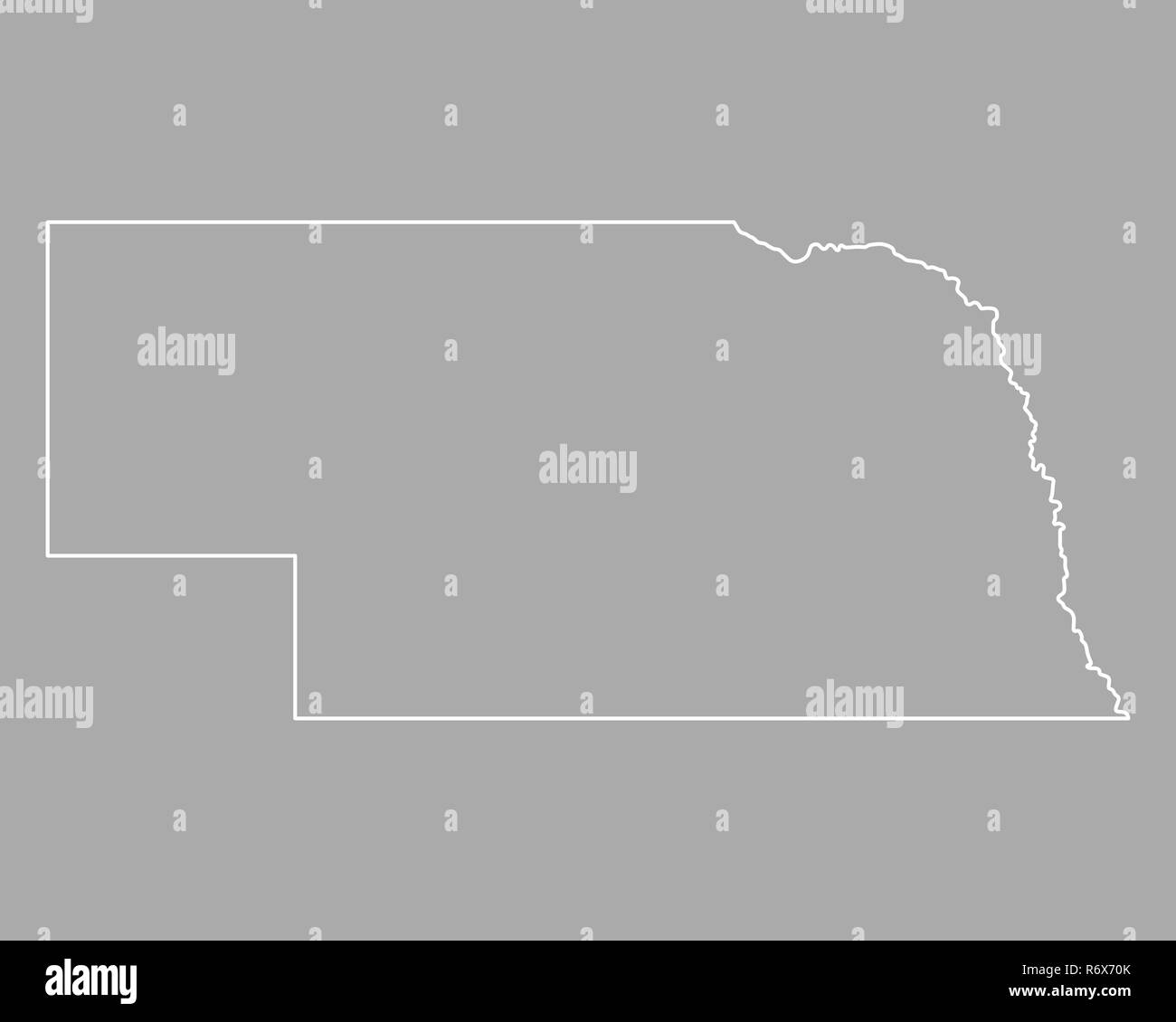 Map Of Nebraska R6X70K 