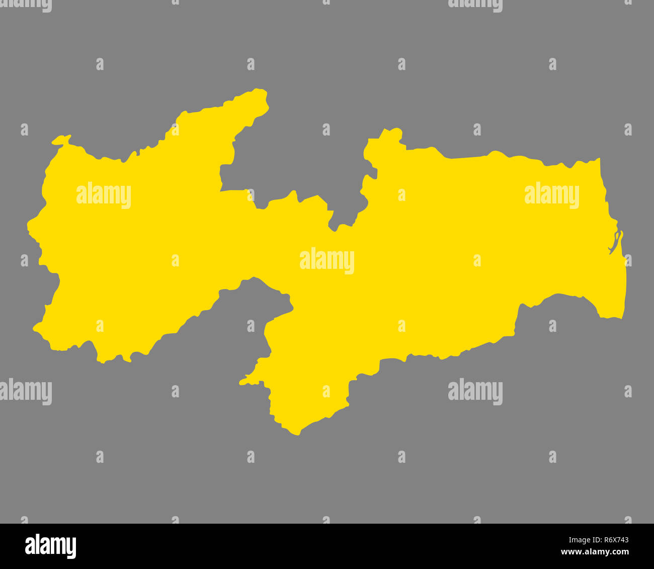 map of paraiba Stock Photo