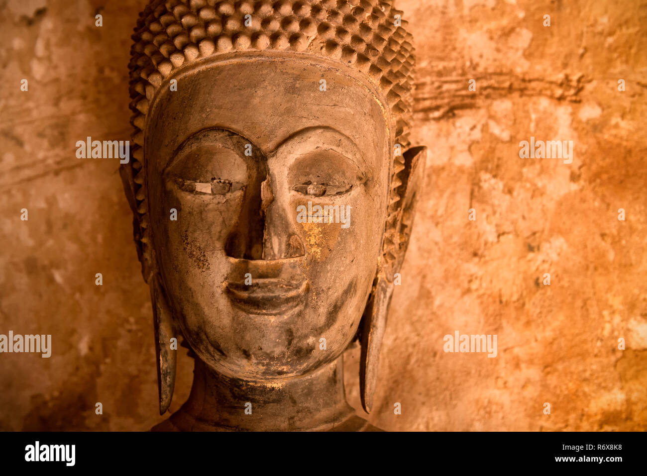 Buddha statue in Vientiane, Laos Stock Photo