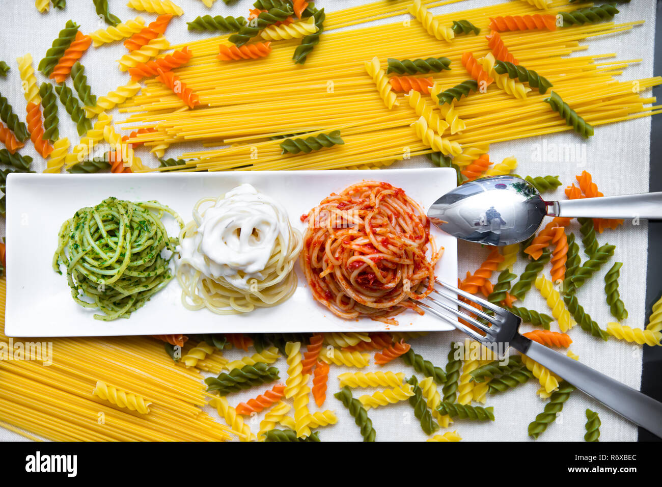Spaghetti for all Stock Photo - Alamy