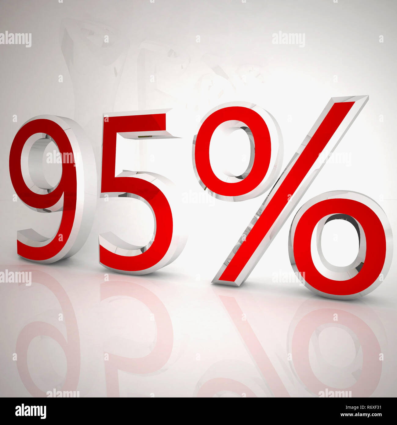 Gold 95 percent sign hi-res stock photography and images - Alamy