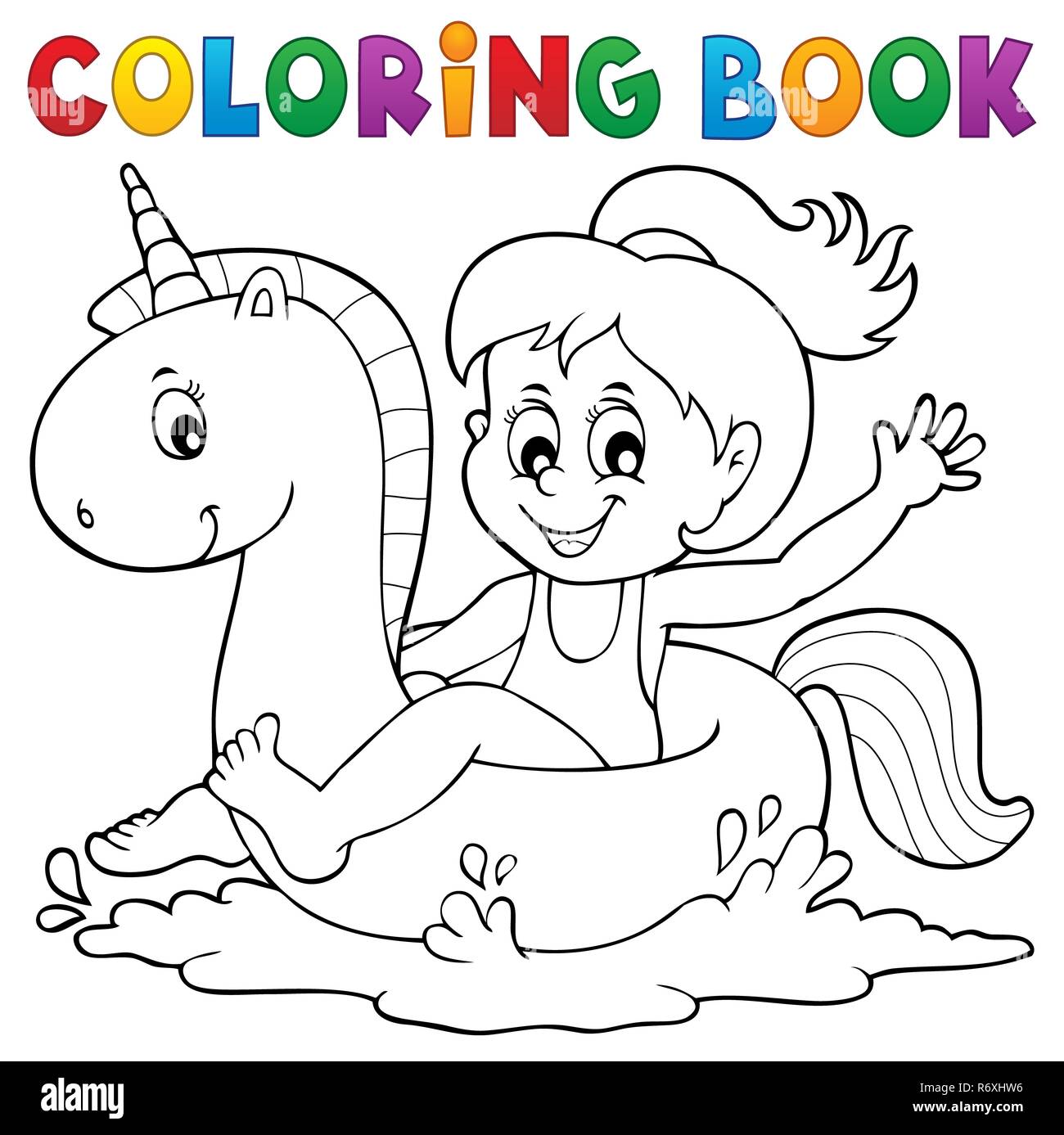 Girls In Bathing Suits Coloring Pages