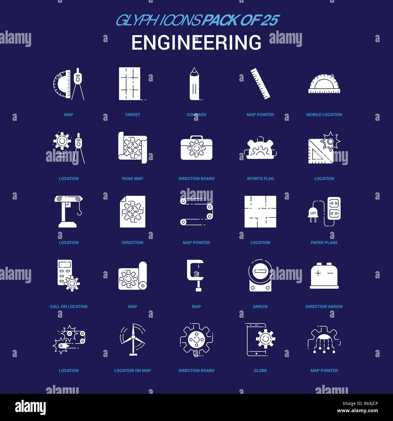 Engineering White Icon Over Blue Background 25 Icon Pack Stock Vector Image Art Alamy Engineering White Icon Over Blue Background 25 Icon Pack Stock Vector Image Art Alamy