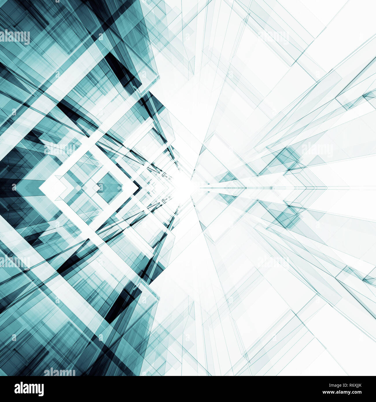 Abstract architecture background. 3d rendering Stock Photo - Alamy