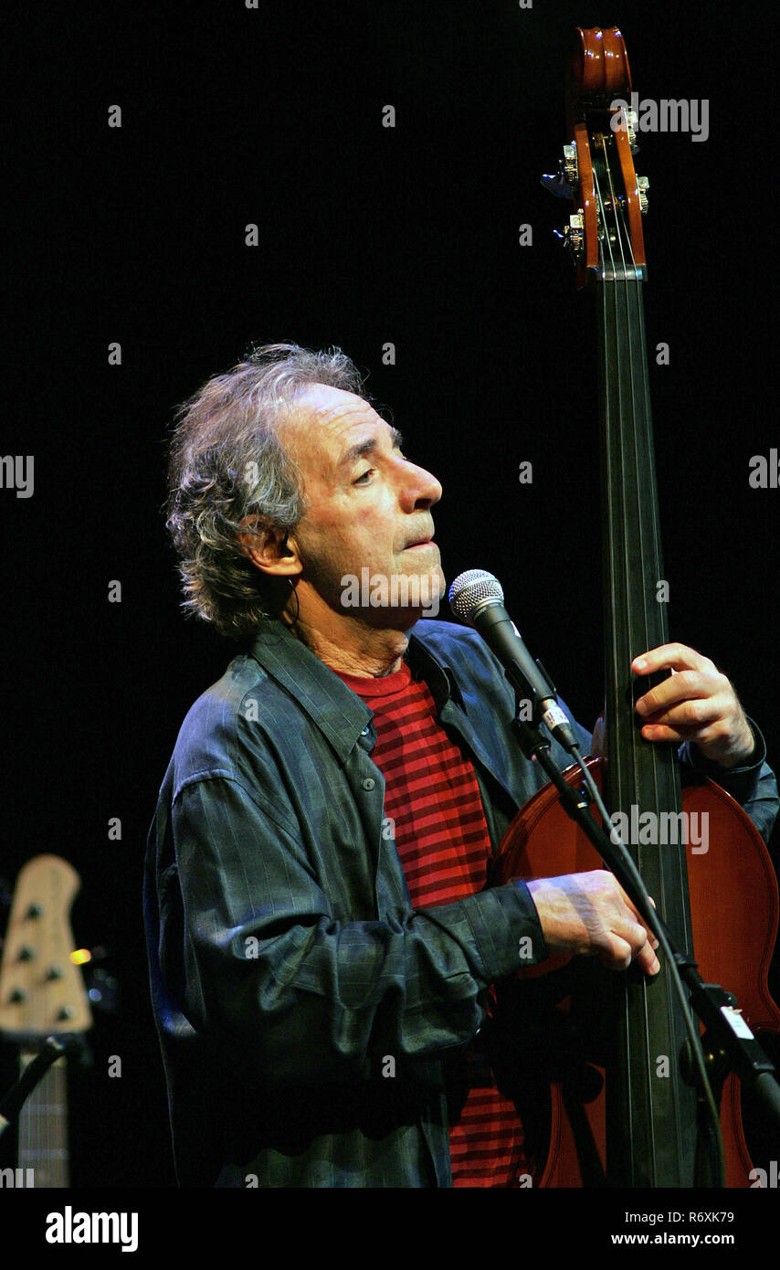 Harry Shearer performs with Spinal Tap on the Unwigged and Unplugged tour as the band celebrates their 25th anniversary of the film 'This is Spinal Tap' at the Fillmore Miami Beach at the Jackie Gleason Theater in Miami Beach on May 5, 2009. Stock Photo