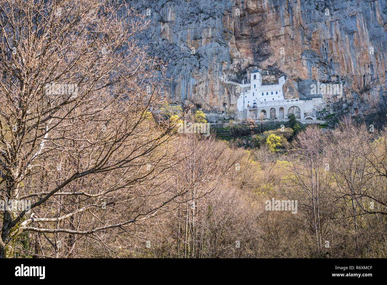 Ostrog Orthodox monastery in Montenegro Stock Photo - Alamy