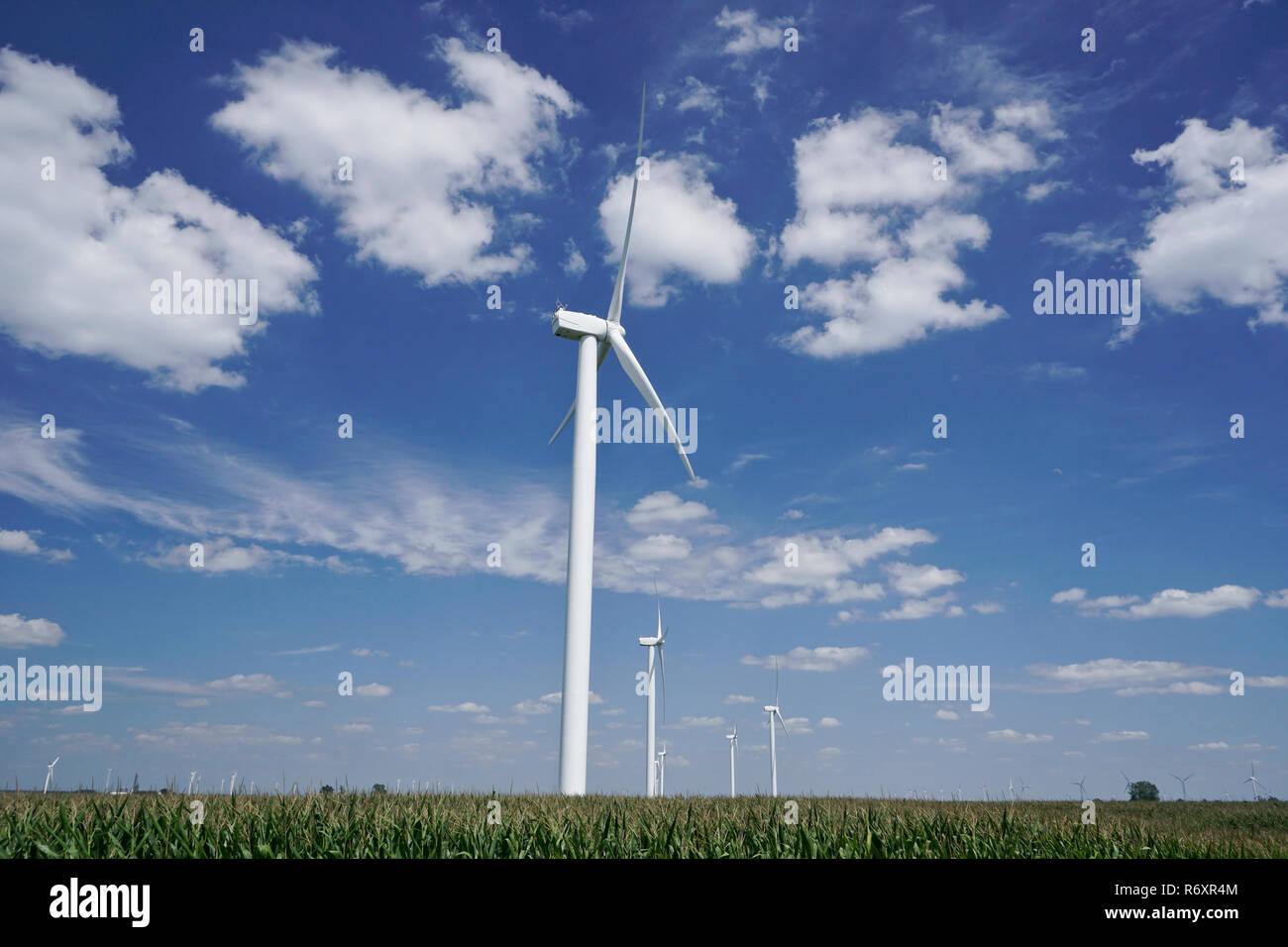 Meadow Lake Wind Farm in northern Indiana, United States Stock Photo Alamy