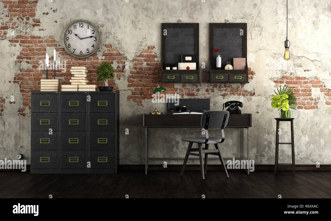 Old home office Stock Photo - Alamy