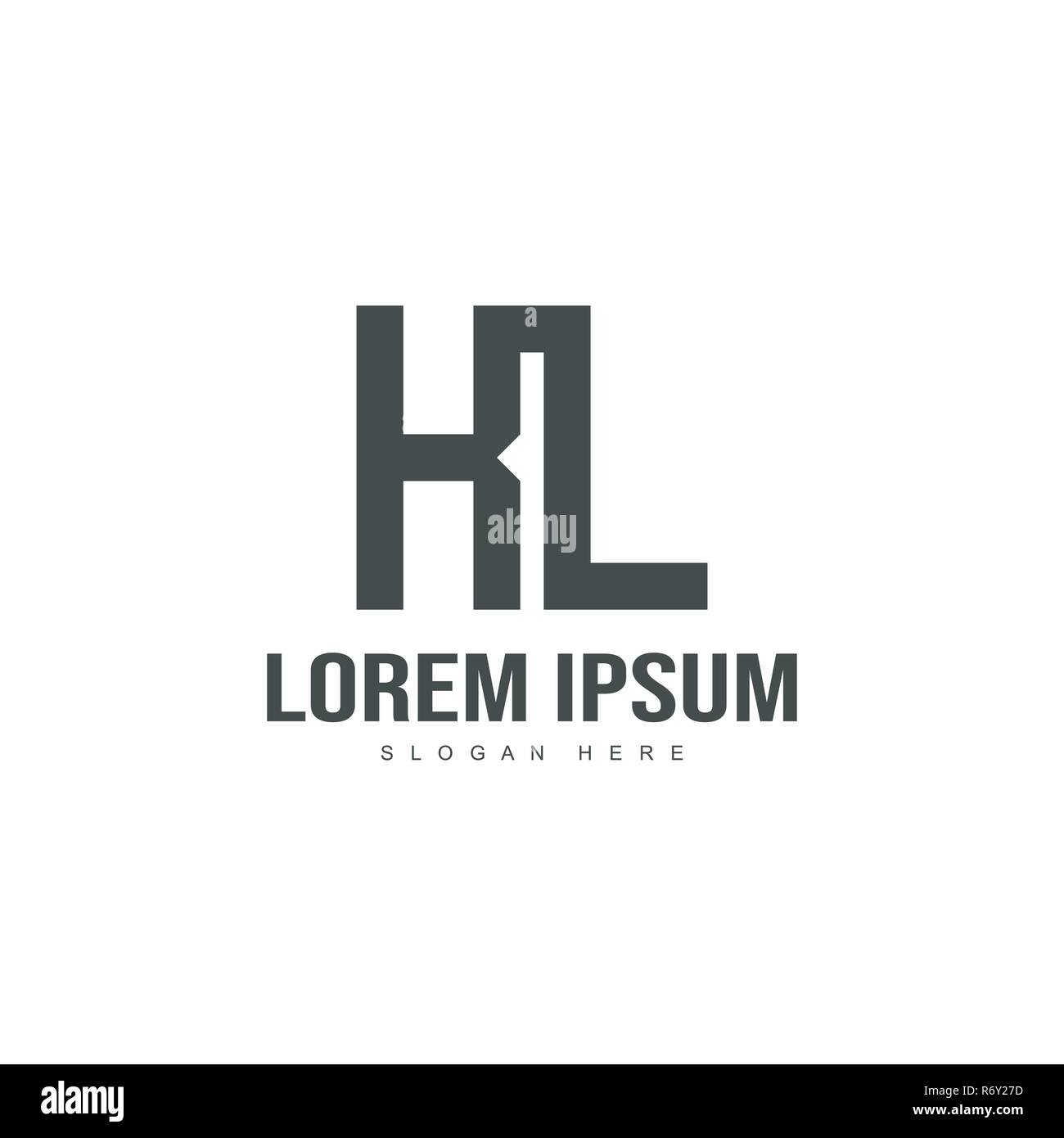 Initial letter logo template. Minimalist letter logo template design