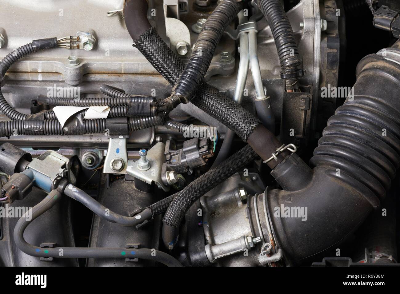 Car Engine Detail Stock Photo Alamy
