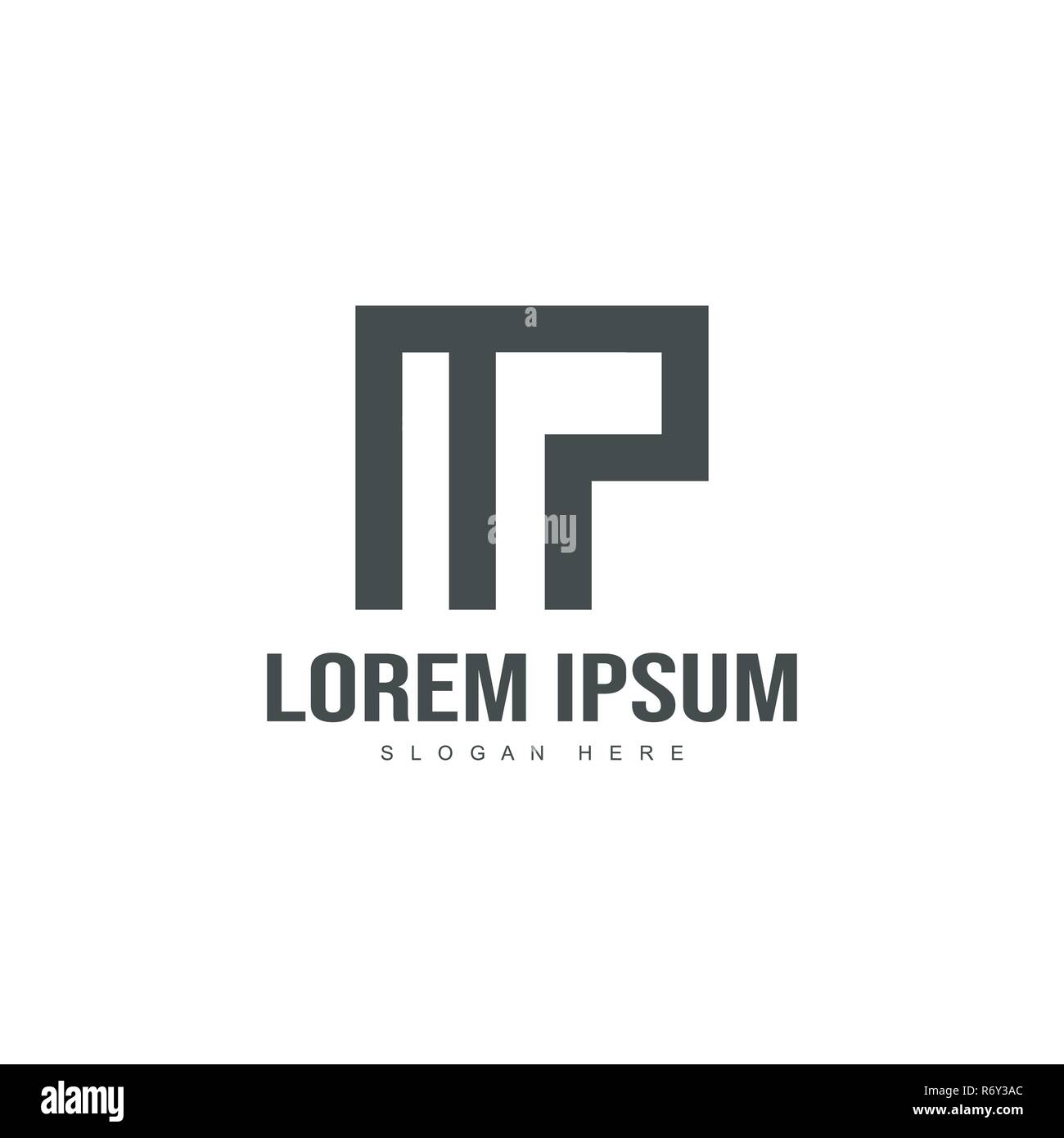 Initial letter logo template. Minimalist letter logo template design ...