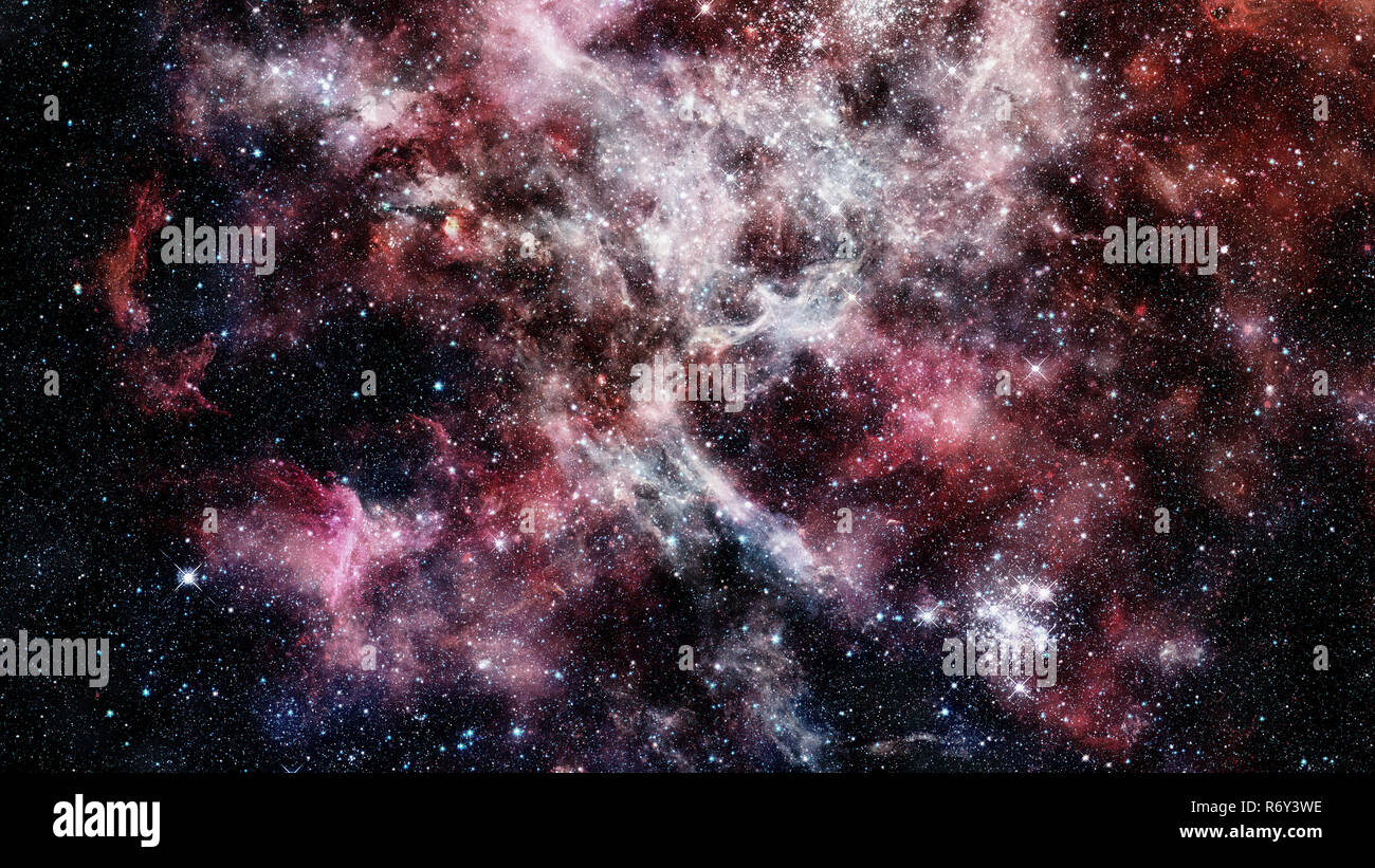 Night sky with stars and nebula. Elements of this image furnished by ...