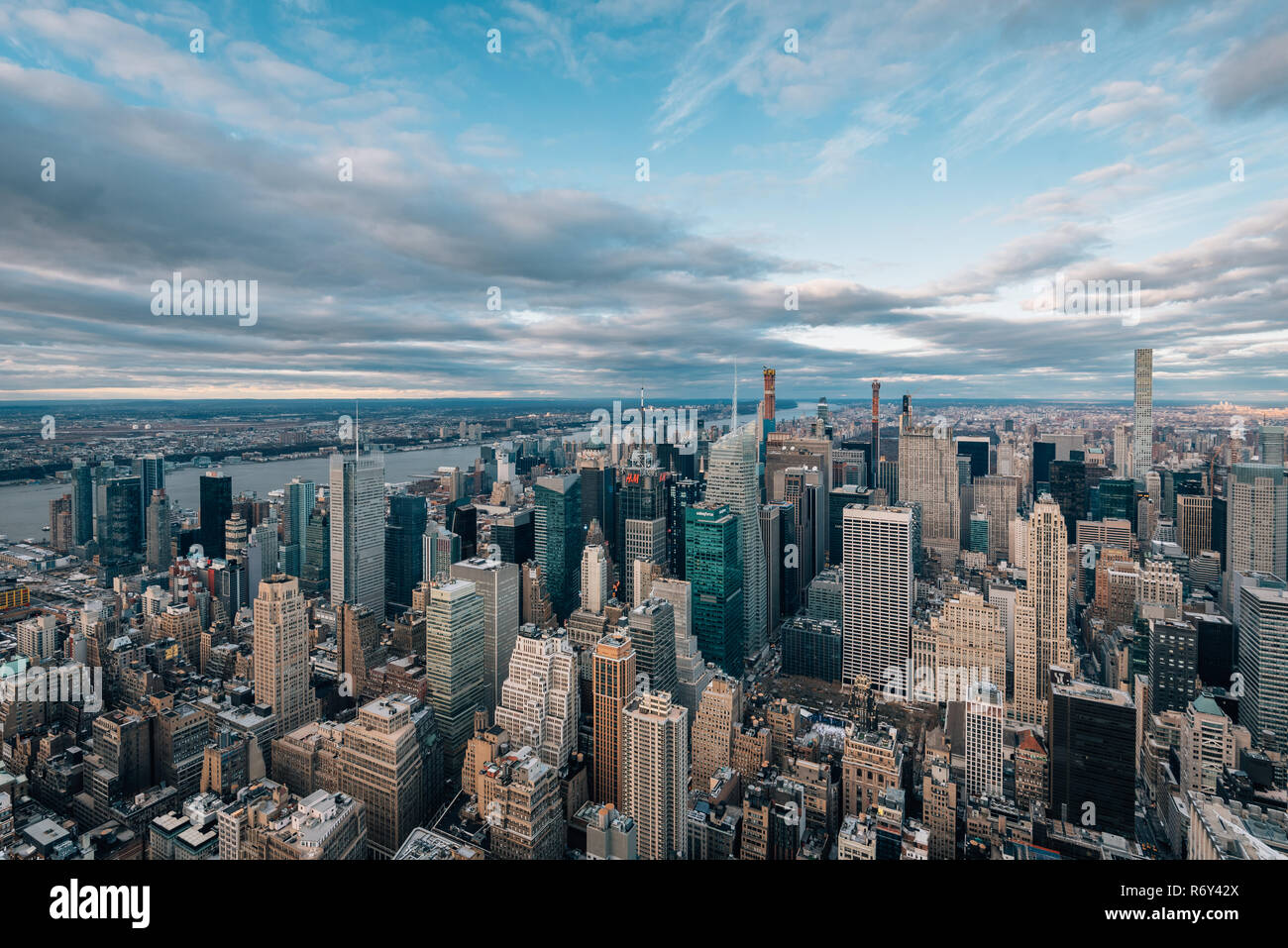 View of buildings in Midtown Manhattan, in New York City Stock Photo ...