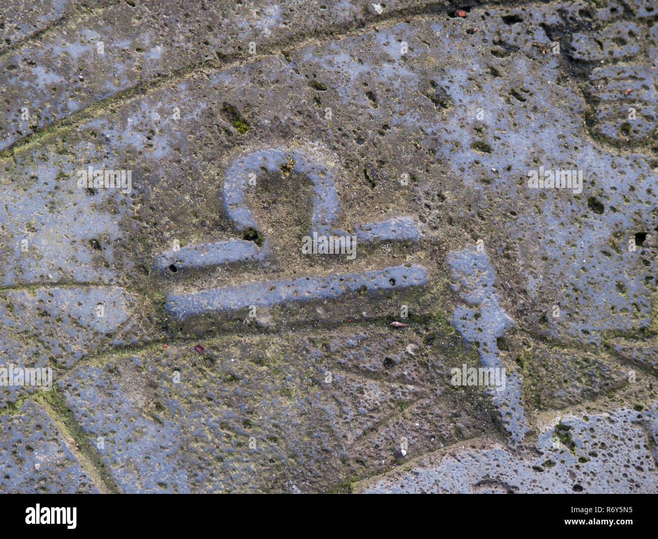 stone carved star sign - libra Stock Photo - Alamy