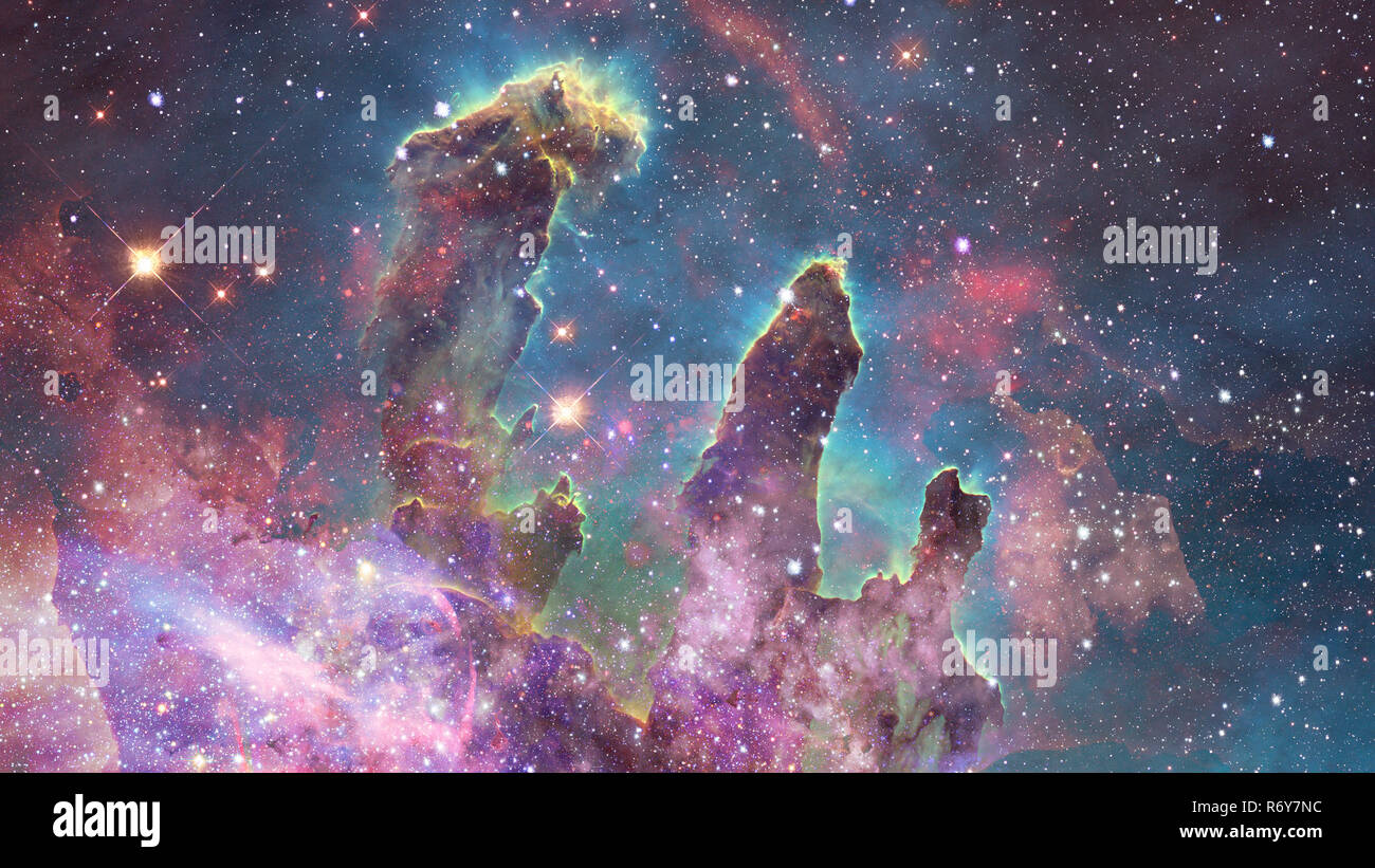 Universe filled with stars, nebula and galaxy Stock Photo - Alamy