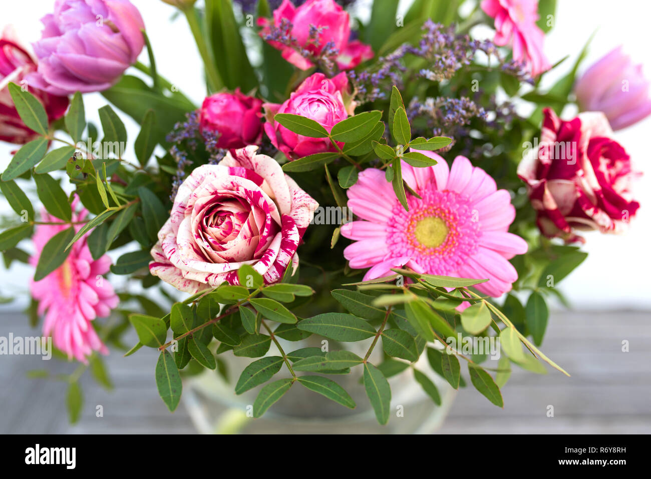 bouquet of flowers for mothers day Stock Photo Alamy