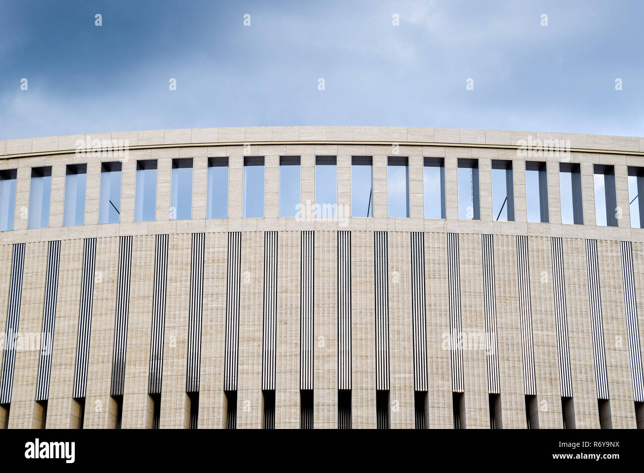 Architectural element, columns and arches of the building. Stock Photo