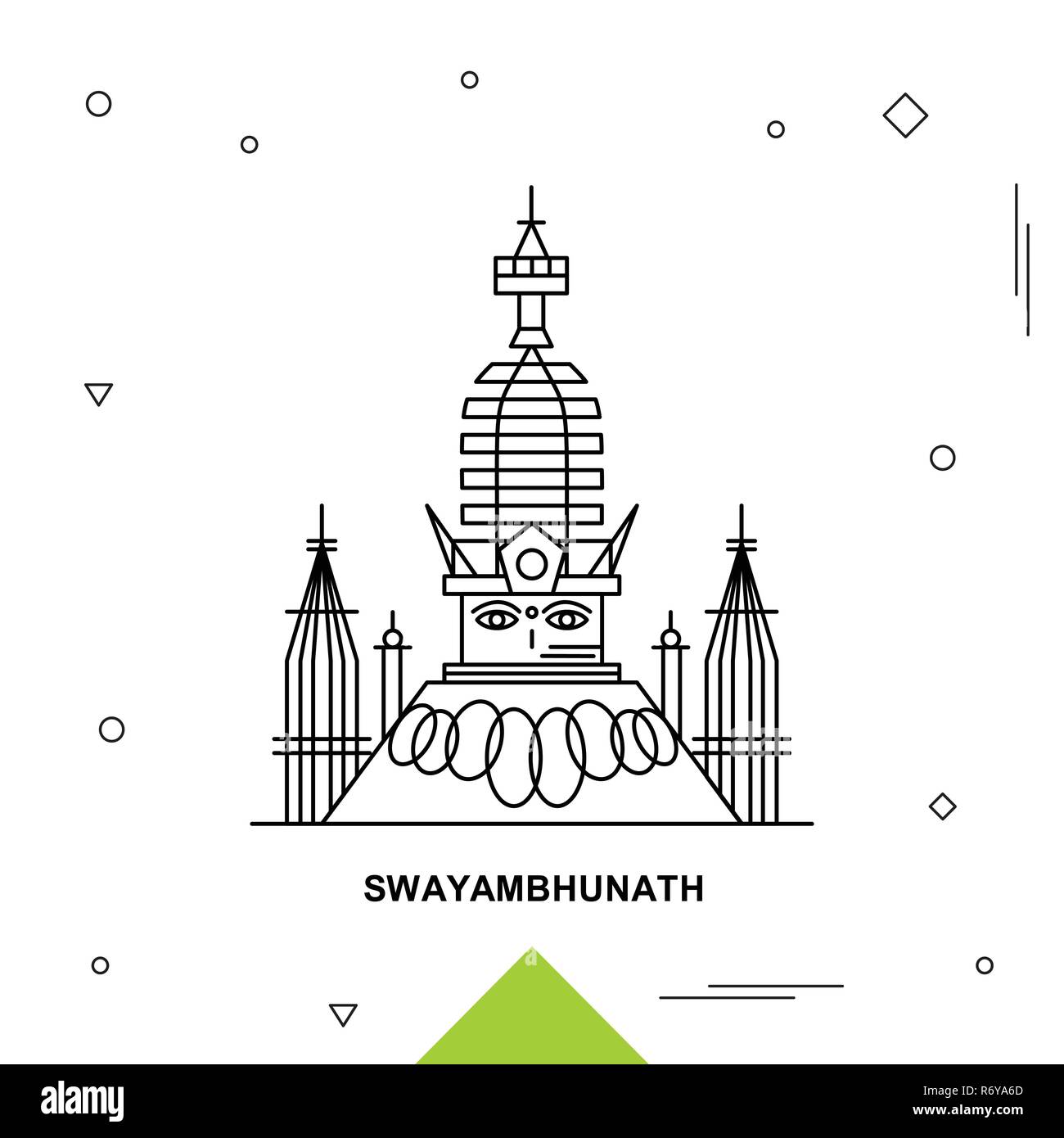 SWAYAMBHUNATH Stock Vector