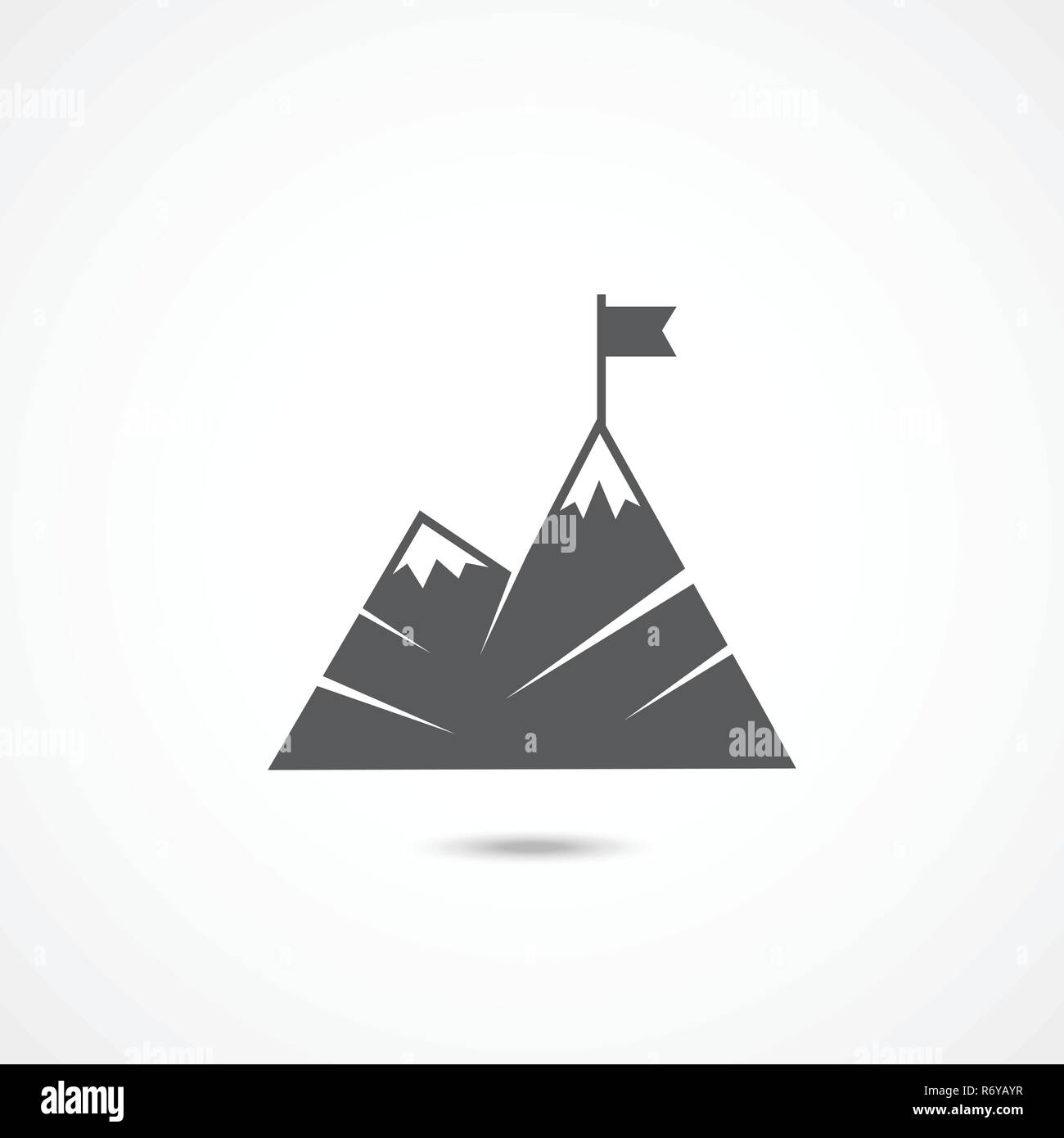 Leadership flat icon Stock Vector