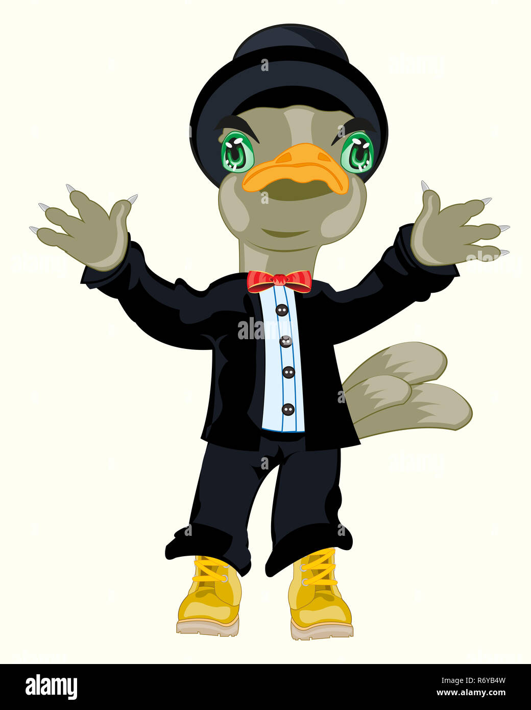 Bird in suit Stock Photo - Alamy