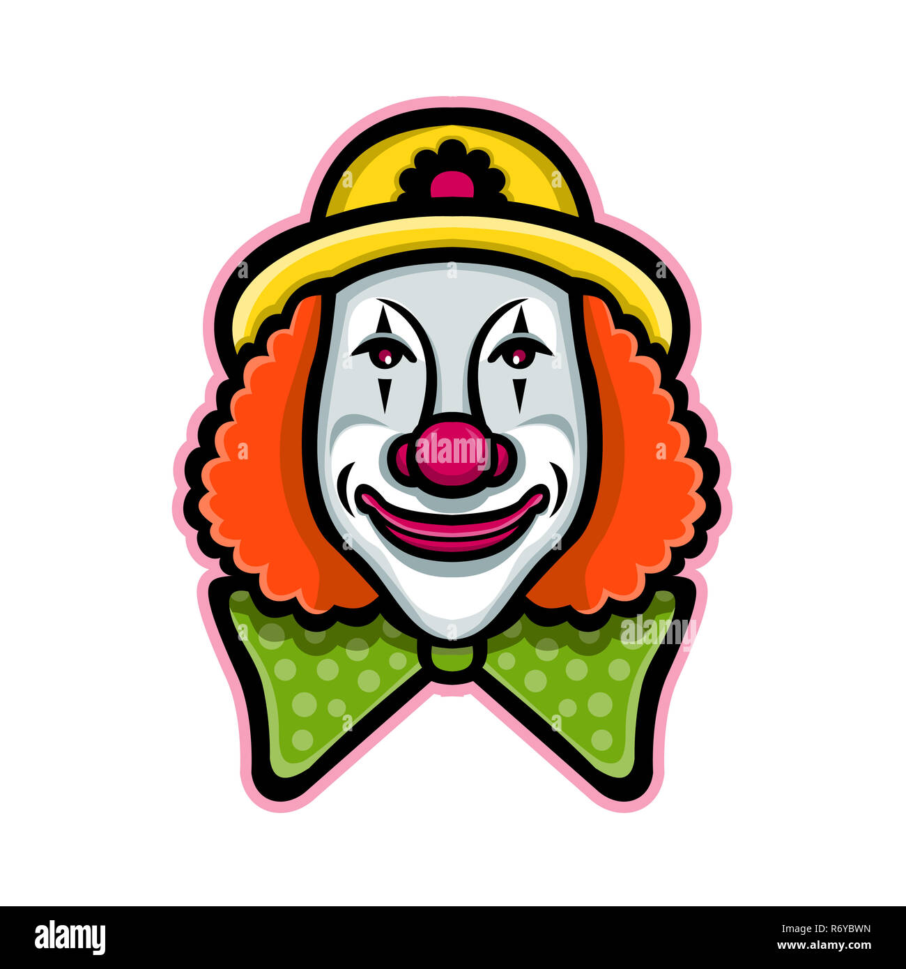 Circus Clown Mascot Stock Photo