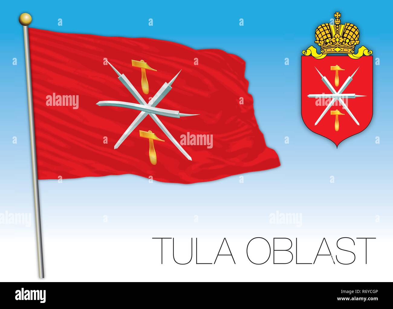 Flag of tula oblast hi-res stock photography and images - Alamy