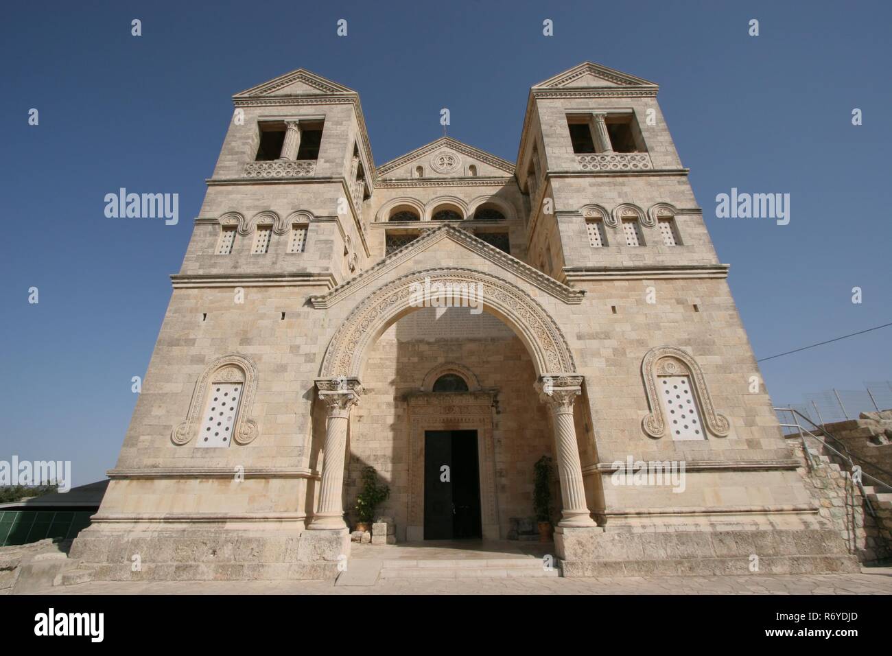 Basilica of the Transfiguration, Mount Tabor, Galilee, Israel Stock Photo