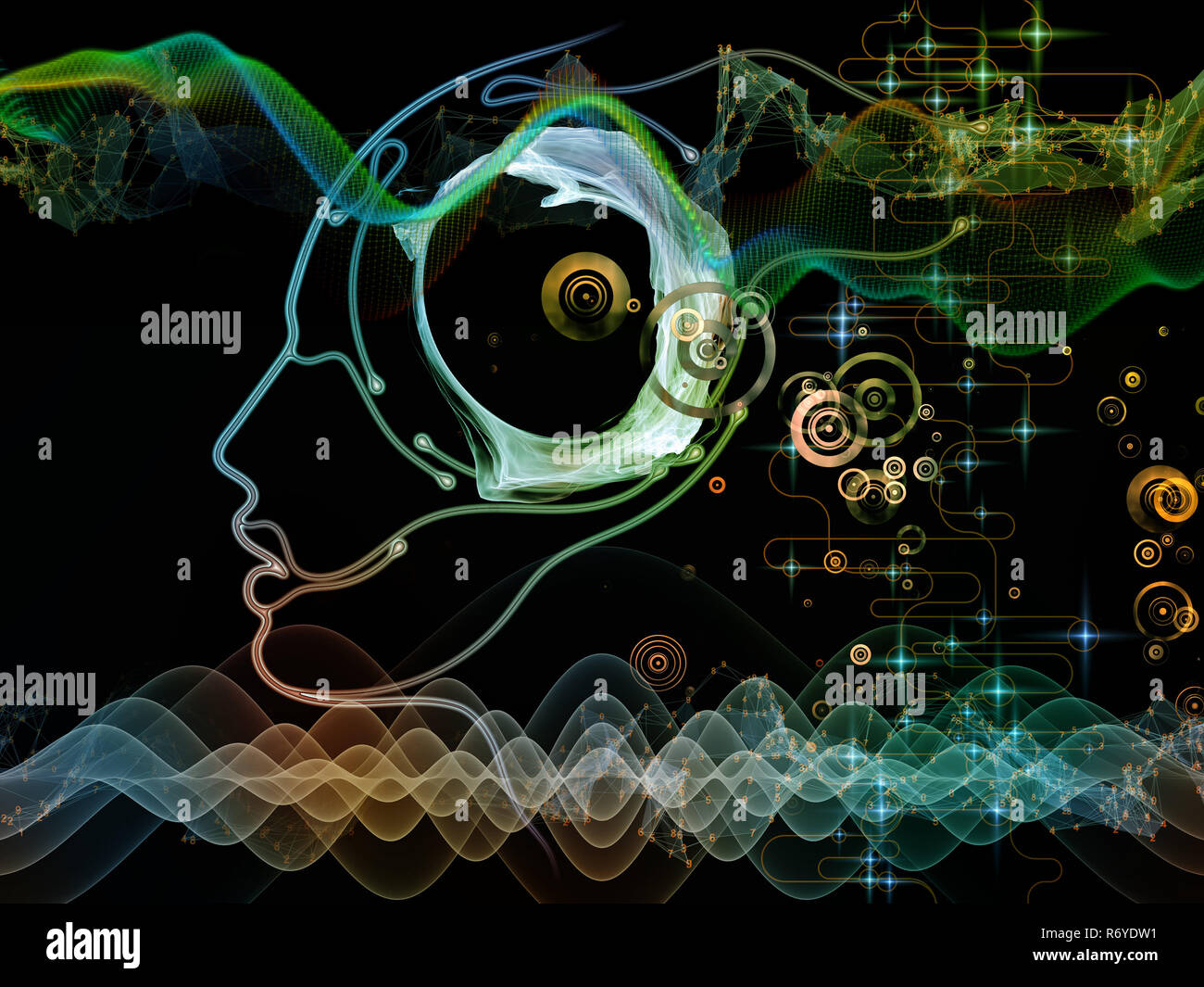 The Darkness of Machine Consciousness Stock Photo - Alamy