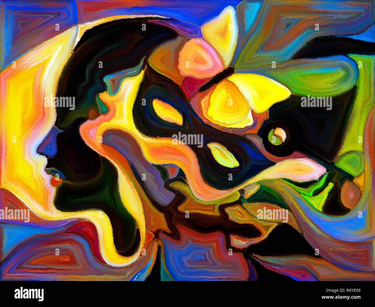 Paintings Color Unity Unity concept mural painting hi-res stock photography and images - Alamy