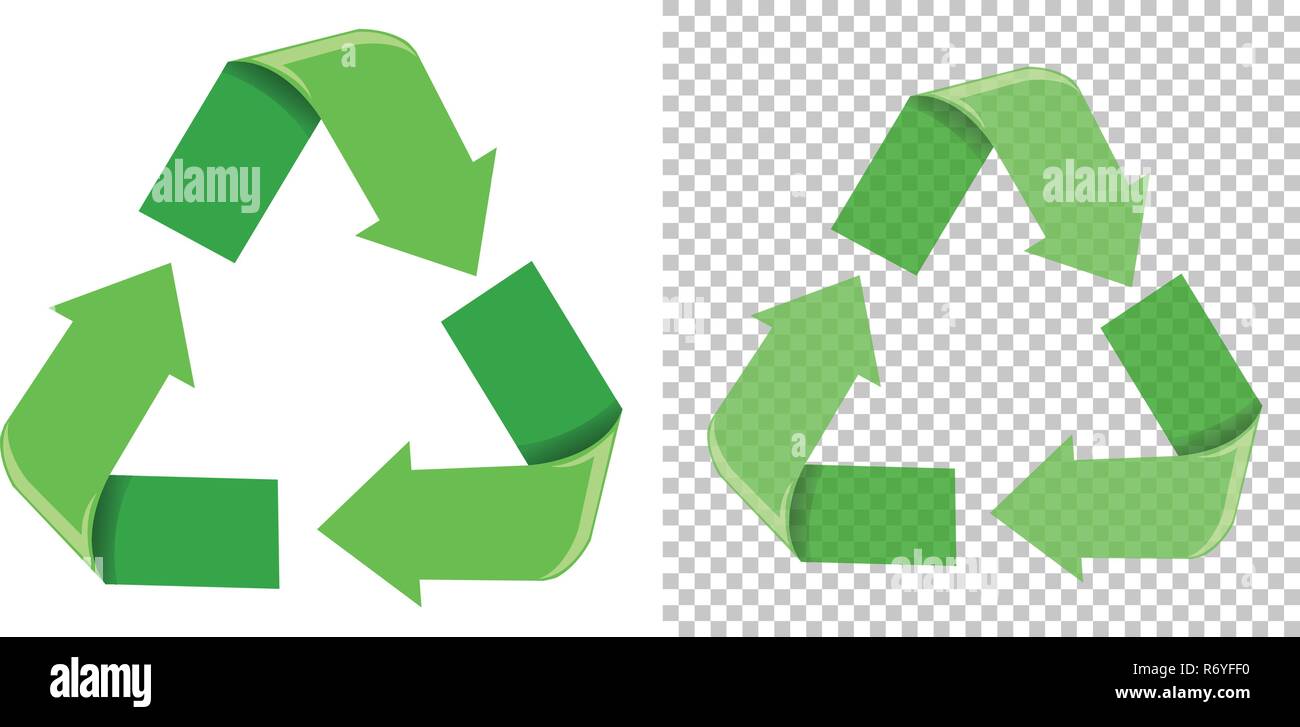 Set of green recycle icon illustration Stock Vector Image & Art - Alamy
