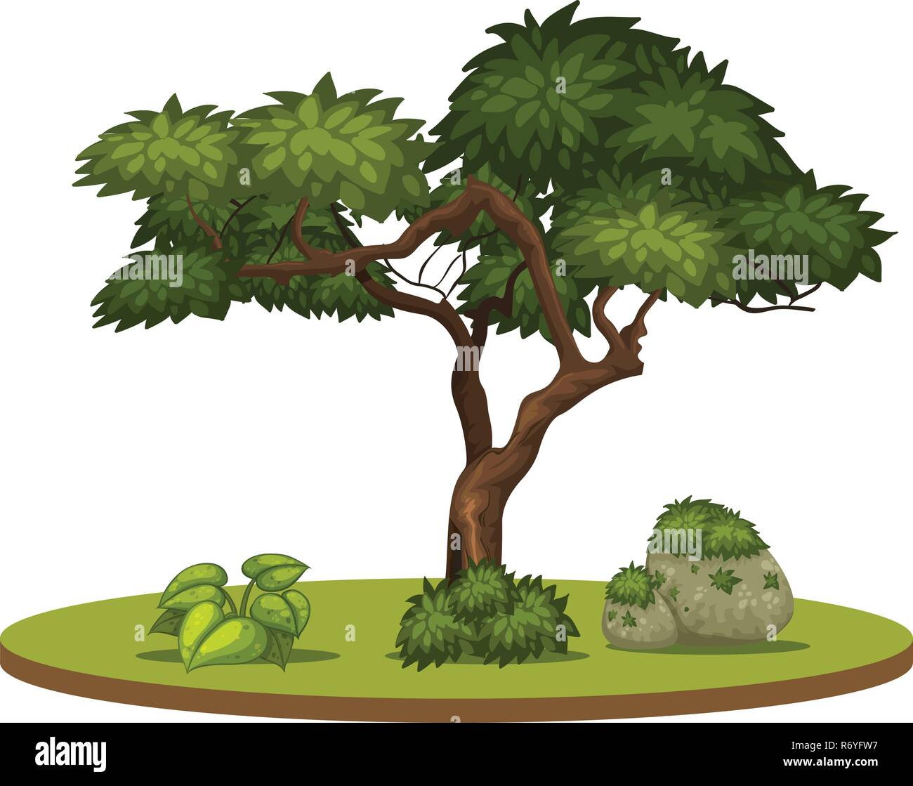 Isolated tree on white background illustration Stock Vector Image & Art ...